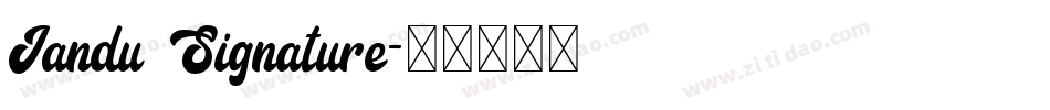 Jandu Signature字体转换